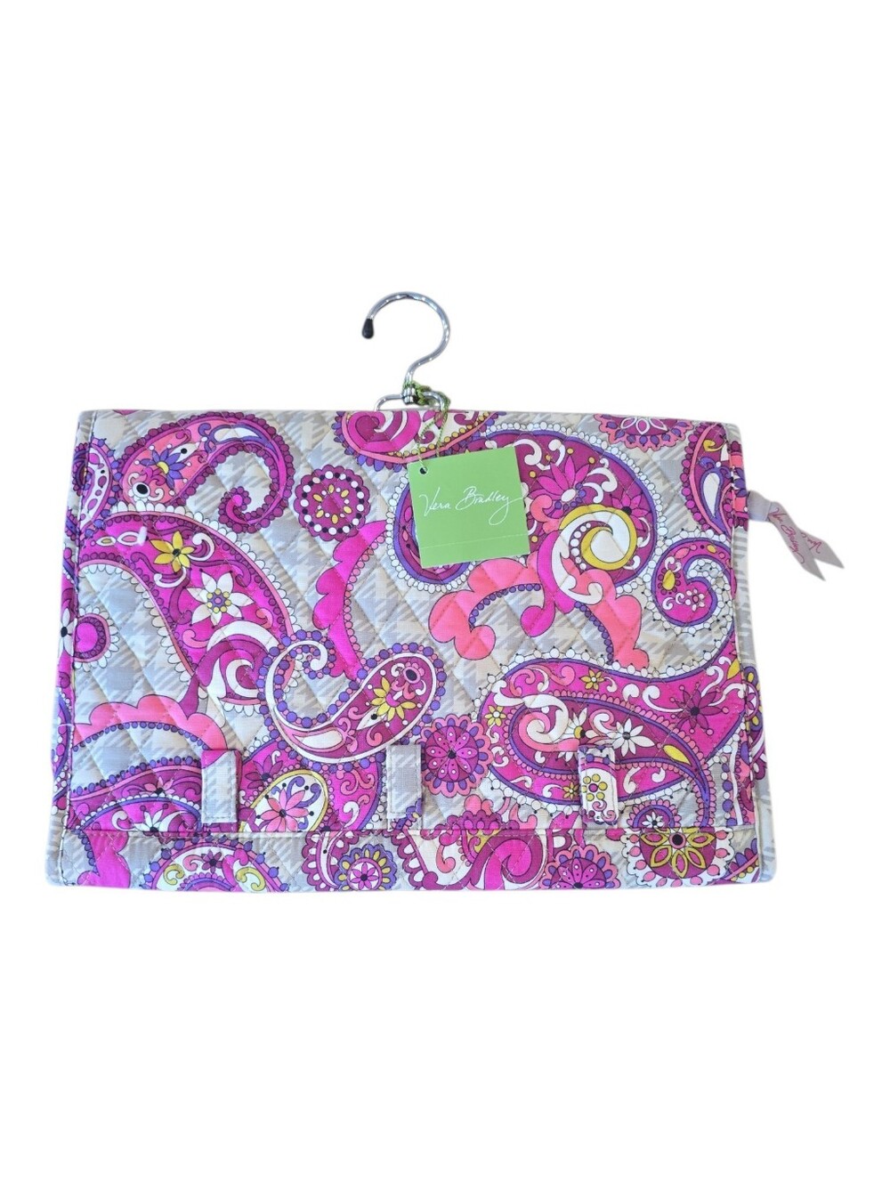 Vera Bradley NWT Keep it Organized Pink Paisley Meets Plaid Retail $50